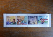 CARNET DE 4 TIMBRES DU CENTRE BELGES DE LA BD 1991 Jacobs-roba-etc...