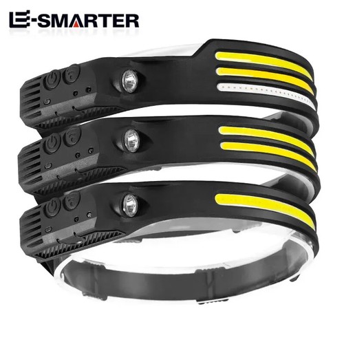 Lampe frontale led - capteur, cob