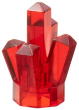 LEGO 52 TRANS RED Rock 1 x 1
