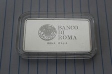 Banco Di Roma British hallmark silver bar lingot d'argent