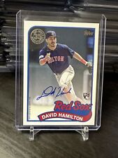 2024 Topps 35th Anniversary #89BA-DH DAVID HAMILTON RC - AUTO ON CARD - RED SOX