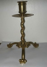 ANCIEN BOUGEOIR BRONZE PIED
