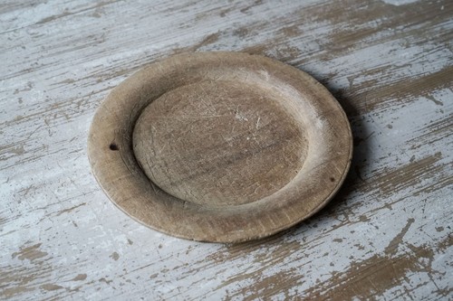 Assiette bois ancienne - ancienne, 18°