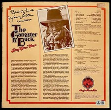 JOHNNY GUITAR WATSON Signed Autograph LP THE GANGSTER IS BACK - BAS not PSA