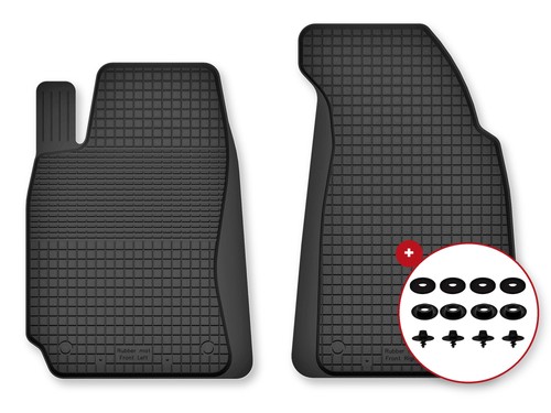 Tapis avant caoutchouc - , bac