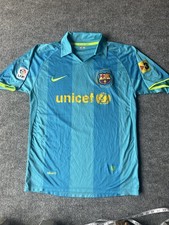 FC Barcelona 2007-2008 Full Kit Jersey And Shorts Blue Adult Medium Nike
