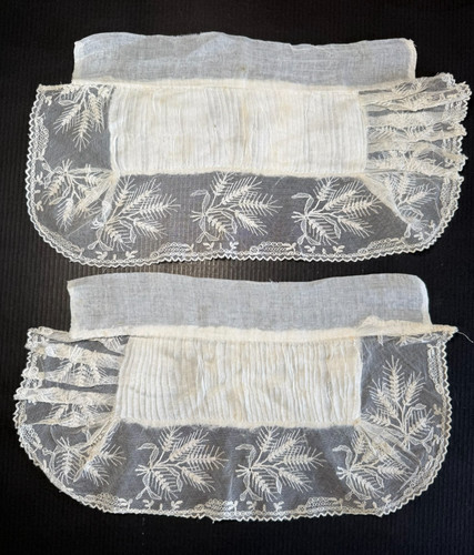 Dentelle ancienne paire de - dentelle,
