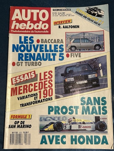 Auto hebdo autohebdo 572 - hebdo,