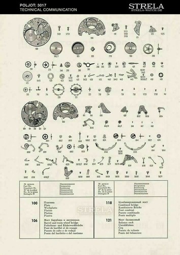 Poljot cal 3017 8120 - ,