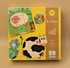 Puzzle 9 cubes Djeco La ferme