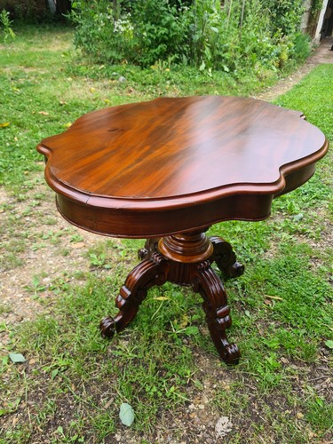 Table violon acajou - table,