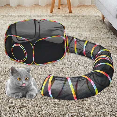 Tente pour chat avec tunnel - tente,