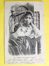 Old postcard North Africa ALGERIA Meriem SMOKING HOOKAH, SHISHA, WATER PIPE Tobacco