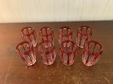 8 Saint Louis Overlay Crystal