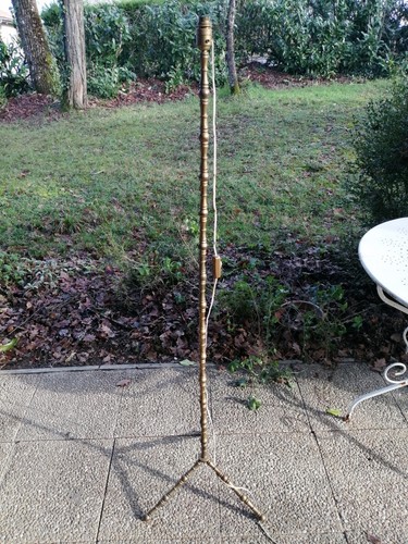 Lampadaire tripode laiton - lampadaire,