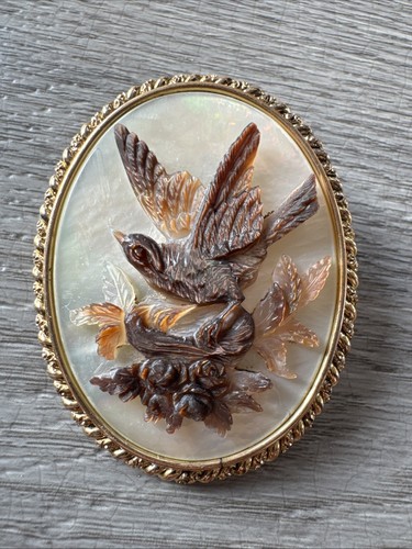 Superbe broche ancienne camée - ancienne,