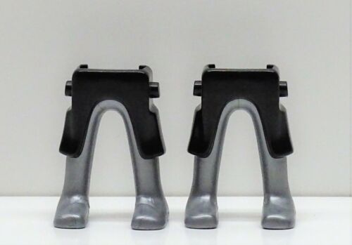 Jambes noir armure argent - 2,