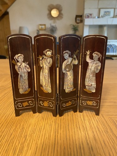 Paravent table bois - table,