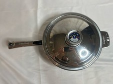 Berghoff Fry Pan & Smart Temp Thermo Knob W Lid " Stainless " Self Baste