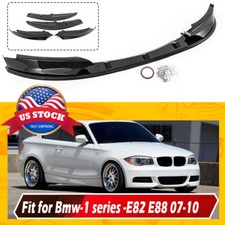 For 2007-2010 BMW E82 E88 1 Series Carbon Fiber Front Bumper Lip Spoiler