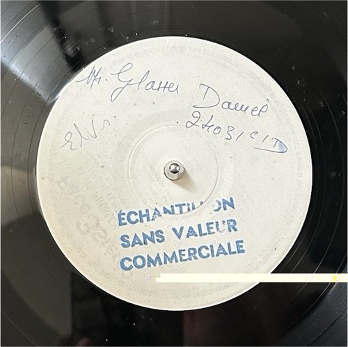 Disque vinyle échantillon