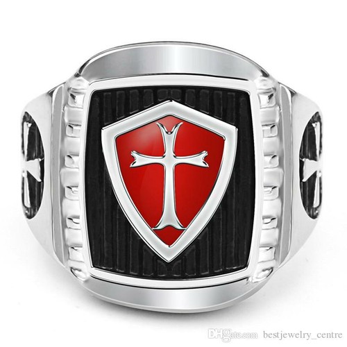 Bague templier biker acier - templier/biker,