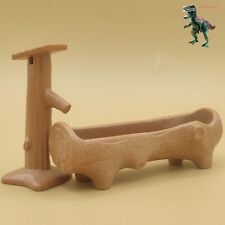 Playmobil abreuvoir tronc en bois-ferme-étable-ranch-source d'eau