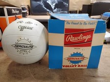 Vintage Rawlings Herculite V79V Volley Ball in Original Box, 1950s Official Size