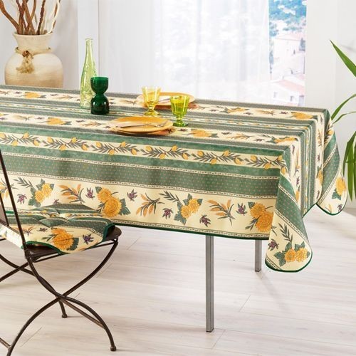 Nappe abeille vert 1m50 - abeille,