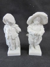 Pr 18th Century 3.5" Ginori Soft Paste Capo di Monte Boy & Girl Figurines, MINT