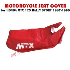 MOTORCYCLE SEAT COVER FITS HONDA MTX125 RALLY SPORT 1987-1990 MTX 125 red