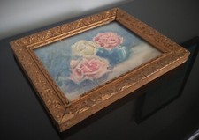 Aquarelle aux roses ancienne