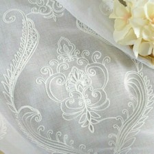 Broderie Coton Filet Rideaux