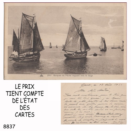 8837 cpa carte - 8837, postale