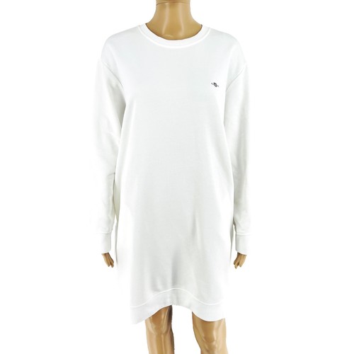 Gant femme blanc logo col - blanc,