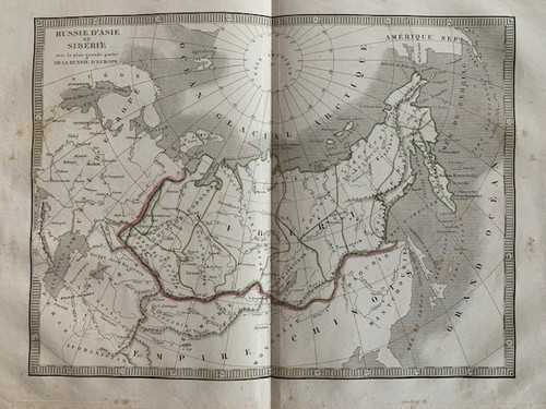 Rare carte ancienne russie - rare,
