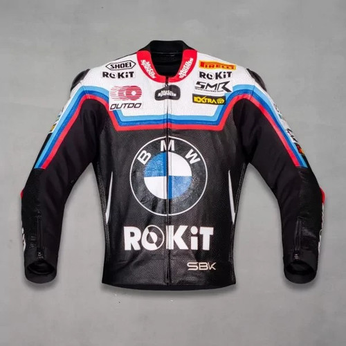 Bmw veste cuir motard - cuir,