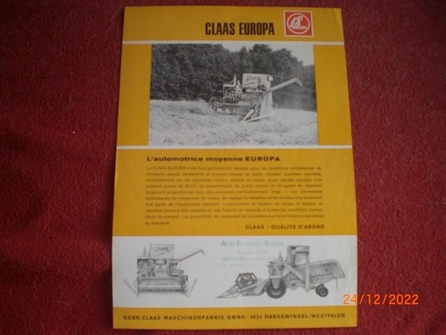 Claas europa combine - combine, harvester