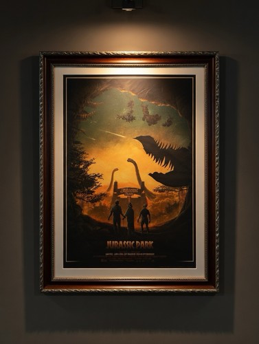 Jurassic park art print movie - jurassic,