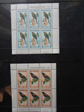 New Zealand  1962 Health 2 x Mini Sheets, Kakariki Tieke MUH  