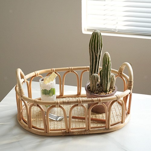 Rotin panier étagère tissée - panier,