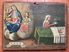 EX VOTO ITALIE TABLEAU ANCIEN