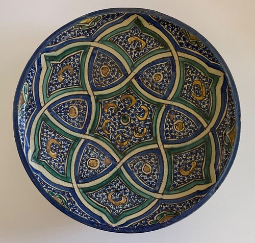 Maroc plat faïence - en,