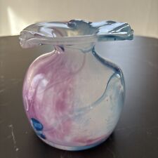 SIGNED GLASS PASTE VASE