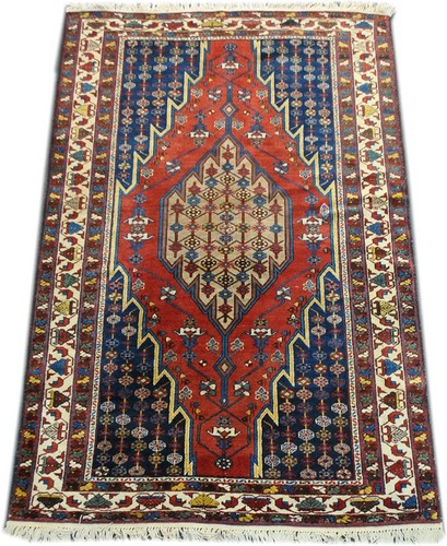 Tapis persan ancien fait - , mains