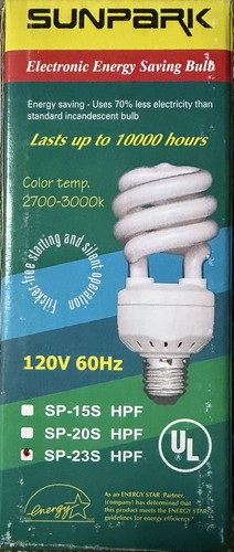 New sunpark cfl warm - warm, 23