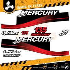 Décalcomanies adhésif Moteur hors-bord Mercury 135 Ch - Saltwater OLD