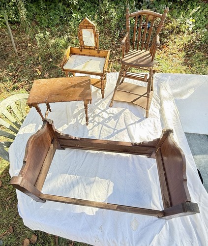 Lot mobilier poupée ancien - mobilier,