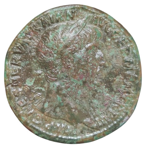 Sesterce trajan 100 rome - sesterce,
