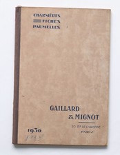 Catalogue GAILLARD & MIGNOT
